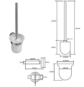 Ёршик подвесной Bemeta Neo 104113015 купить в интернет-магазине сантехники Sanbest
