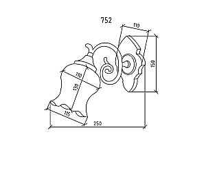 Бра Boheme 752 белое купить в интернет-магазине сантехники Sanbest