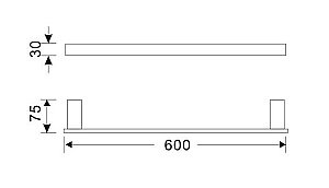 Полотенцедержатель Orans P-7204 купить в интернет-магазине сантехники Sanbest