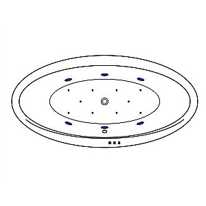 Ванна акриловая EXCELLENT Lumina RELAX WAEX.LUM19.RELAX.BR 190x95 белая с гидромассажем купить в интернет-магазине Sanbest