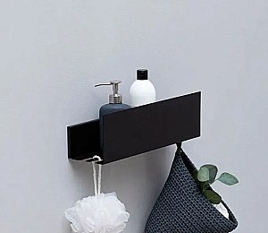 Полка Aquanet Магнум Н 341533 50 черная матовая купить в интернет-магазине сантехники Sanbest