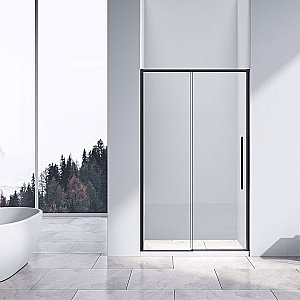Душевая дверь Vincea SLIM-N VDS-4SN140CLB 140 черный/прозрачная купить в интернет-магазине Sanbest