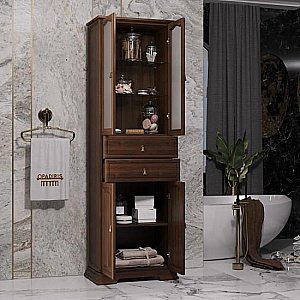 Пенал Опадирис Риспекто 60 орех антикварный для ванной в интернет-магазине сантехники Sanbest