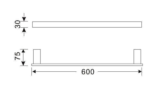 Полотенцедержатель Orans P-7204 купить в интернет-магазине сантехники Sanbest