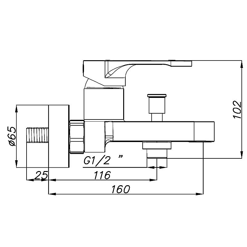 Смеситель для ванны Azario VIANO AZ-158305026 белый матовый купить в интернет-магазине сантехники Sanbest