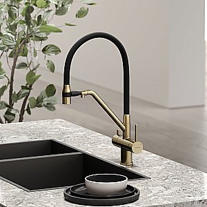 Смеситель для кухни Sancos Dora SC4003BG брашированное золото купить в интернет-магазине сантехники Sanbest