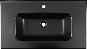 Тумба с раковиной Aquanet Вега 80 344123+329255 белая глянцевая для ванной в интернет-магазине Sanbest