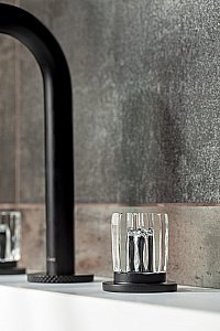 Смеситель для раковины Boheme ELEGANTE 152-B-EL черный купить в интернет-магазине сантехники Sanbest