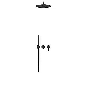 Душевая система Vincea Groove VSFW-4G01MB черная матовая купить в интернет-магазине сантехники Sanbest