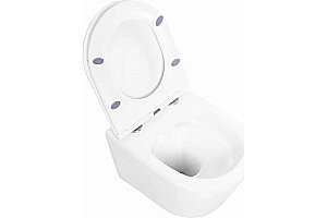 Унитаз подвесной BelBagno TRE BB8001CHR/SC безободковый, с крышкой микролифт купить в интернет-магазине Sanbest