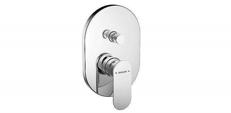 Смеситель для душа Bravat GINA PB865104CP-2-ENG купить в интернет-магазине сантехники Sanbest