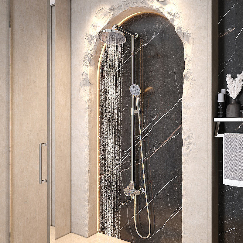 Душевая система Elghansa SATURN XQ 2309922-2T хром купить в интернет-магазине сантехники Sanbest