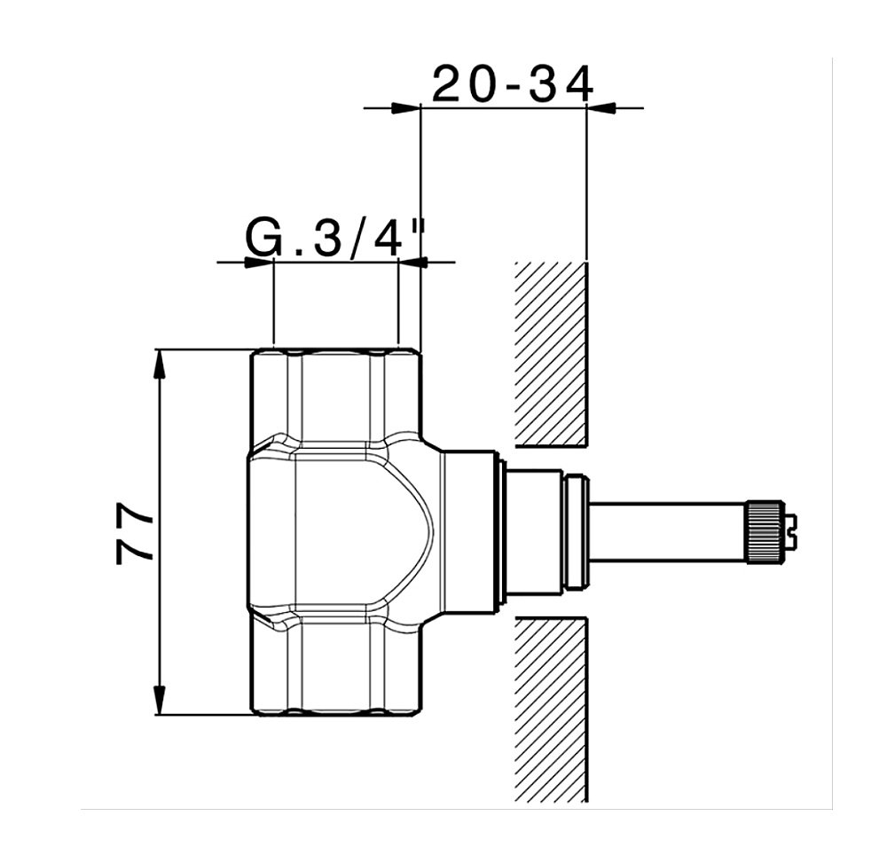 Встраиваемый смеситель Cisal Complementi ZA00331004 купить в интернет-магазине сантехники Sanbest