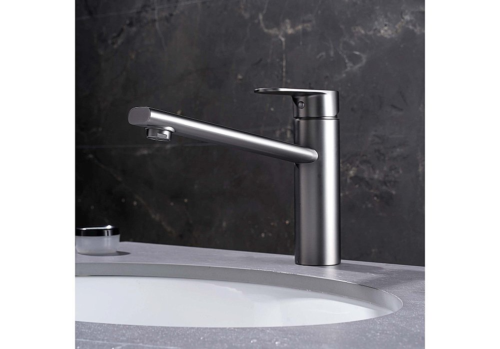 Смеситель для кухни Aquatek Ника AQ1880BGM оружейная сталь купить в интернет-магазине сантехники Sanbest