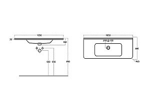 Раковина мебельная Dreja Никсон 200661 купить в интернет-магазине Sanbest