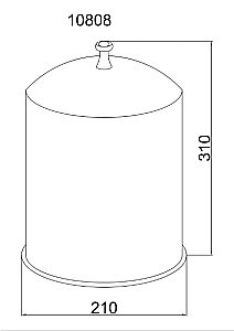 Мусорное ведро Boheme Provanse 10808 купить в интернет-магазине сантехники Sanbest