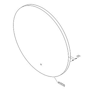 Зеркало с Led подсветкой AM.PM X-Joy M85MOX41001S 100 в ванную от интернет-магазине сантехники Sanbest