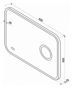 Зеркало Misty Стайл B 135 80x60 в ванную от интернет-магазине сантехники Sanbest