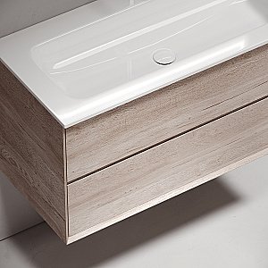 Тумба с раковиной Sancos Marmi 2.0 MR2.0100EG дуб галифакс натуральный для ванной в интернет-магазине Sanbest