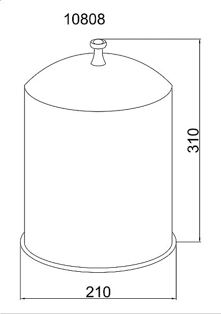 Мусорное ведро Boheme Provanse 10808 купить в интернет-магазине сантехники Sanbest