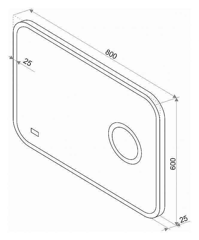 Зеркало Misty Стайл B 135 80x60 в ванную от интернет-магазине сантехники Sanbest