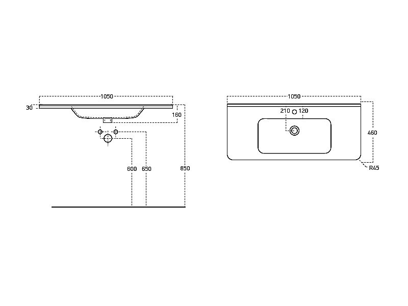 Раковина мебельная Dreja Никсон 200661 купить в интернет-магазине Sanbest