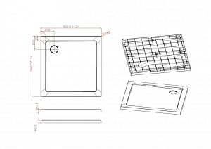 Душевой поддон Cezares TRAY-M-A 90x90 купить в интернет-магазине Sanbest