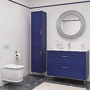 Пенал Iddis Oxford 36 OXF36N0i97 синий для ванной в интернет-магазине сантехники Sanbest