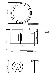 Зеркало Creavit Elata ET1085.01.AN белое в ванную от интернет-магазине сантехники Sanbest