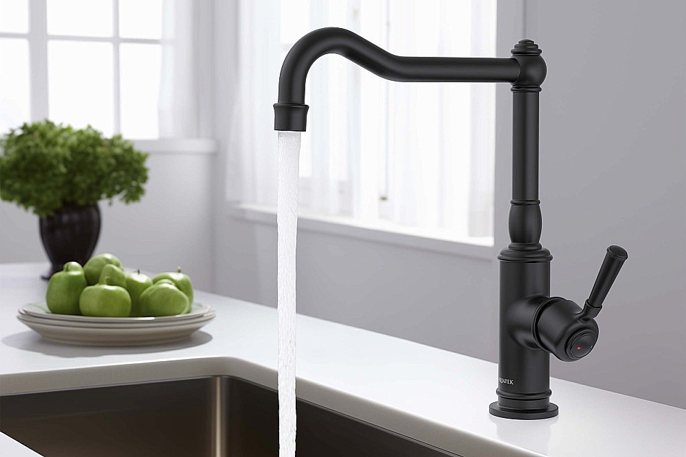 Смеситель для кухни Aquatek Классик AQ1580MB черный матовый купить в интернет-магазине сантехники Sanbest
