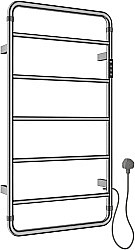 Полотенцесушитель электрический Allen Brau Priority 7.31002-BN никель брашированный купить в интернет-магазине сантехники Sanbest