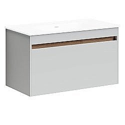 Тумба под раковину Sancos Smart SM90W белый глянец купить в интернет-магазине сантехники Sanbest