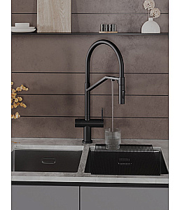 Смеситель для кухни Agger Elegant A3241444 черный матовый купить в интернет-магазине сантехники Sanbest