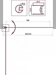 Шторка для ванны BelBagno UNO-V-1-90/150-C-NERO прозрачная купить в интернет-магазине Sanbest