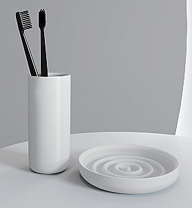 Стакан Salini Gocce 1901201 белый матовый купить в интернет-магазине сантехники Sanbest