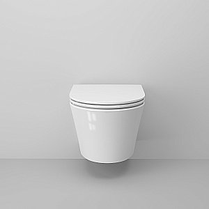 Унитаз подвесной Ambassador Ritz 233K19004RS безободковый, с крышкой микролифт, белый купить в интернет-магазине Sanbest