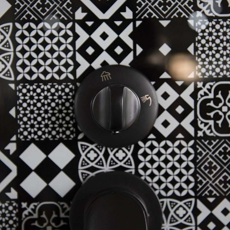 Душевая кабина Esbano Elegancia ESB-1280CKR 120x80 стекло прозрачное/профиль черный купить в интернет-магазине Sanbest