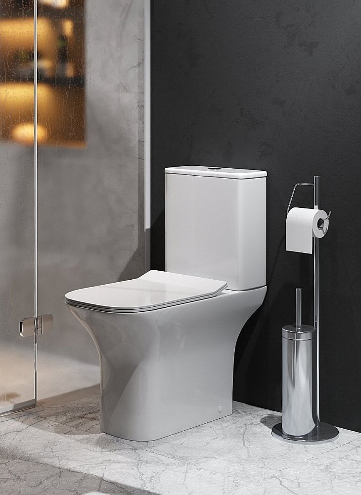 Унитаз-компакт Grossman Classic GR-4464S безободковый, с бачком, с крышкой микролифт, белый купить в интернет-магазине Sanbest