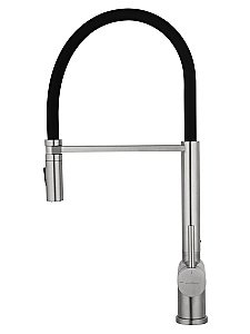 Смеситель для кухни с гибким изливом WONZON & WOGHAND, Брашированный никель (WW-88438003-BN) купить в интернет-магазине сантехники Sanbest