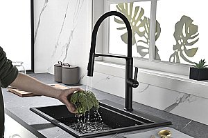 Смеситель для кухни Paulmark Barrel Ba214029-AN антрацит купить в интернет-магазине сантехники Sanbest