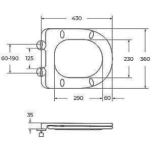 Унитаз подвесной Cezares Liner-Tor CZR-3808-53-TH-TOR/SC белый, безободковый, с крышкой микролифт, слив торнадо купить в интернет-магазине Sanbest