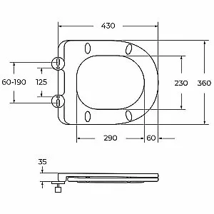 Унитаз подвесной Cezares Liner-Tor CZR-3808-53-TH-TOR/SC белый, безободковый, с крышкой микролифт, слив торнадо купить в интернет-магазине Sanbest