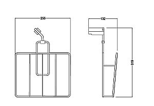Газетница Schein WATTEAU 1216H хром купить в интернет-магазине сантехники Sanbest