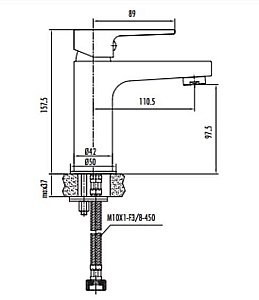 Смеситель для раковины Creavit Sharp SR1500 купить в интернет-магазине сантехники Sanbest