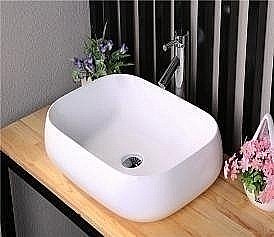 Раковина накладная Ceramalux N 57,5 9243 белая купить в интернет-магазине Sanbest