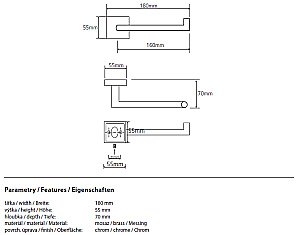 Держатель для туалетной бумаги Bemeta Beta 132212032 купить в интернет-магазине сантехники Sanbest