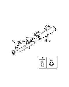 Смеситель для душа Grohe Atrio New 32650003 хром купить в интернет-магазине сантехники Sanbest