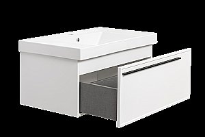 Тумба с раковиной LA FENICE Elba Bianco 80 белая для ванной в интернет-магазине Sanbest