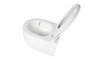 Унитаз подвесной Vincea Evo VT1-64ST белый, с крышкой микролифт, слив-торнадо купить в интернет-магазине Sanbest