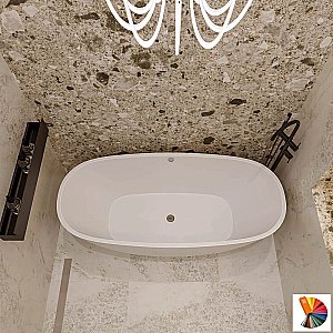 Ванна из искусственного камня Veconi Imperia IMP17080RAL 170х80 цвет по ral купить в интернет-магазине Sanbest